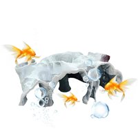 Fish Tank Cave Aquarium Underground Tunnel Cave Breeding Shelter Landscape Decoration Safe Natural concealedfor Guppy Reptile