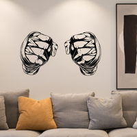 Kickboxing Martial Art Wall Sticker Boxing Sport hand Wall Decal Boxing Club Decoration Home Room Decor Mural Vinyl Decal #205