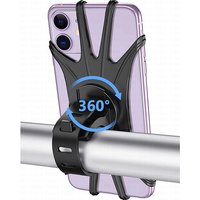 AliExpress NONE Silicone Bicycle Phone Holder Universal Bike Motorcycle Mobile Phone Stand Handlebar Clip Bracket for 4 to 6.5 inch Cell Phone