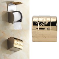 Toilet Paper Holder Golden Stainless Steel Waterproof Bathroom Roll Paper Rack for Bathroom Supplies