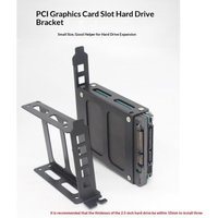 Desktop Computer Case SSD HDD Universal Hard Drive Bay PCI Card Slot Expansion Rack Suitable For 2.5-inch/3.5-inch Hard Drives