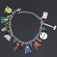 Heathers Broadway Musicals Themed Bracelet for Women Men Multicharm Metal Charm Bracelet Music Enthusiasts Gifts