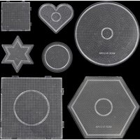 YantJouet 2.6mm Hama Beads Pegboard Template Board Tool Circular Square Educational DIY Figure Material Board