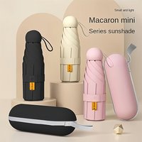 Ultralight Mini Capsule Sun Umbrella, And Compact Portable UV Protection Umbrella, Foldable Design Five-fold Sunshade