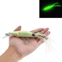 1PCS Lifelike Octopus Fishing Lure With Treble Hook And Jigs Peche 14cm 39G Luminous Squid Jigs Artificial Bait For Fishing Sea