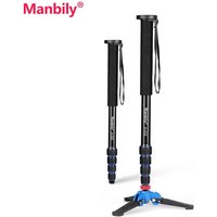 Manbily A-222 65in/165cm 5-sections Camera Monopod Aluminium Foldable Tripod Base for Canon Nikon Sony Panasonic DSLR SLR Camera