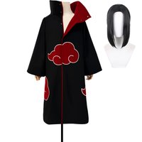 HOLOUN Anime Uchiha Itachi Cosplay Kostüm Perücke Stickerei Team Umhang Schmerzen Konan Halloween Weihnachten Konvention S-2XL