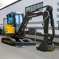 4 Ton Hydraulic Crawler Excavator Agent Hot Selling Bagger 4000KG Diesel Yanmar Engine Mini Digger Excavator EPA Euro5 Customiz
