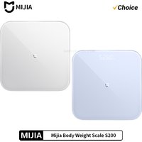 Mijia Waage S200 Hochpräziser Sensor Gewichtsanalyse-Gerät mit LED-Anzeige Multifunktionale Intelligente Waage Kompatibel mit Mihome