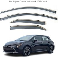 window deflectors rain visor guard weather shield For Toyota Corolla Hatchback Sedan 2019-2024