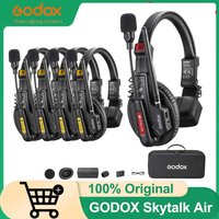 Godox SkyTalk Air 2.4GHz Wireless Intercom System 500mm for Group Communication with Noise Free Design for Film Crews