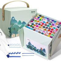 Arrtx ALP 80/90 Colors Alcohol Markers Dual Tips Color Pen for Portrait Illustration Suitable for Beginners & Artist