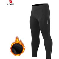 AliExpress X-TIGER Men's Winter Cycling Pants Autumn Sponge Pad Shock Absorption Bicycle Trousers Keep Warm Long CyclingTights With Pockets
