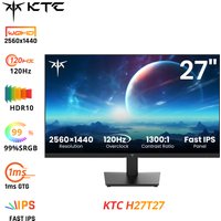 27-calowy monitor do biura, rozdzielczość 2K QHD – 2560x1440, panel IPS, częstotliwość odświeżania 100 Hz (możliwość zwiększenia do 120 Hz), obsługa HDR10, technologia redukująca emisję niebieskiego