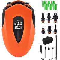 SUP Electric Pump 20PSI 12000mAh Electric SUP Air Pump with LED Light 12V DC Suitable for Inflatable Paddle Boards Tents
