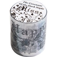 JIANWU The Pact of The Dark Night Series Vintage Gothic Flower Landscape Material Collage PET Tape Creative Journal Stationery