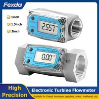 1inch/1.5inch/2inch LCD Display Turbine Water Flow Meter High Precision Electronic Flow Counter for Diesel Fuel Oil Petrol