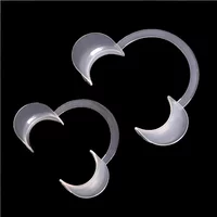 2/5pcs Dental C-shape/O-shapeCheek Retractor Lip Mouth Opener Intraoral Dentist Orthodontic Tool For Tooth Whitening Transparent
