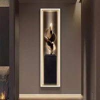 Led Modern Light Luxury Entrance Decoration Painting Slender Entrance Wall Painting High-end Hanging Painting Corridor Wall Lamp