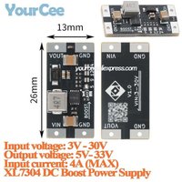 10pcs/1pc XL7304 DC Boost Power Supply Module 4A 3V-30V to 5V-33V Step Up lithium battery Booster MCU sensor power supply module