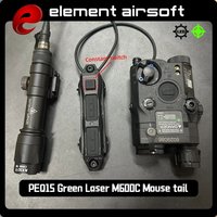 Element PEQ15 Laser Indicator Tactical Flashlight M600C Dual Control Rat Tail M300 with PEQ 15 Laser Box