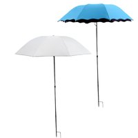 95cm Outdoor Plant Umbrella Foldable Garden Sun Shade Hydrangea Flower UV Protection Canopy Ground Insert for Patio Balcony