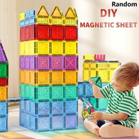 Magnetic Building Blocks Tiles Children's DIY Creative Toys for Kids Ages 3+ Year Old Boys Girls STEM Educational Sensory Gifts