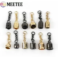 10/20/30Pcs Metal Tassel Cap Bag Hanging Buckle Bell Buckles Pendant Fringe Lock Stopper Rope Clasp DIY Hardware Accessories