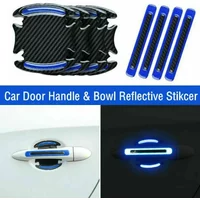 4/8PCS Car Door Handle Reflective Sticker Protection Sticker Door Handle Paint Surface Anti-scratch Reflective Sticker