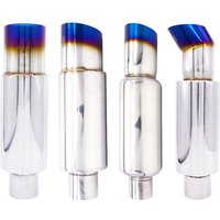 Exhaust Tip Car Escape Exhaust Systems 63MM Auto Racing Sport Muffler Turbo Sound Boost Tips Modification Accessories 2.5Inch