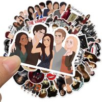 50Pcs The Vampire Diaries Stickers Stationery Laptop Phone Guitar Fridge Water Cup Skateboard DIY Stickers