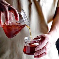 500 ml Handgebrühte Glas Kaffeekanne Eis Kaffee Sharing Pot 210 ml Kaffee Aroma Tasse Hand Brauen Kaffee Bariata werkzeuge