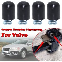 4/8kit Car Door Check Strap Limiter Repair Kit Stopper Damping Spring Clips Black For Volvo C30 M 2006-2013 S40 S80 XC60 XC70