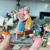 resin figure mental psychological sand table game box court therapy wife and husband