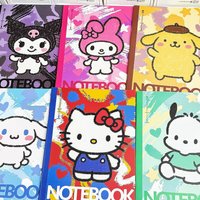 Watercolor Sanrio Notebook Children's Birthday Gift Cartoon Anime Learning Book Drawing Booklet B5 Horizontal Notebook Class