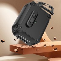 Lock Earphones Cover For AirPods Pro 3 Case For AirPods 1 2 3 4 Pro Pro 2 2nd Cases Shockproof PC Headphone Fundas With Hook