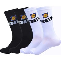 AliExpress NONE White TREKKING Cycling Socks UAE Team Lightweight Large Mesh Design Bicycle Sock Unisex Adult Compression Non Slip Runing Socks