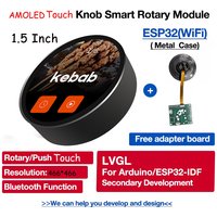 EPS32 S3 LVGL Arduino WIFI Bluetooth Development Board High Brightness 1000nit 1.5inch OLED Touch Knob Screen Round LCD Display