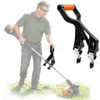 Upgraded Shovel Handle Extension Ergonomic Weed Trimmer Handle Attachment Universal Fit for Weed Trimmers and More Yard Tools