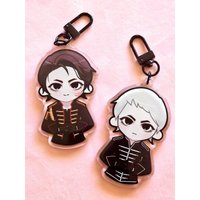 1pcs Gerard Way Black Parade My Chemical Romance Keychain Charm Handmade