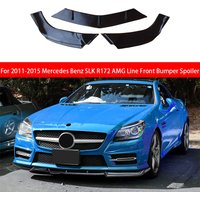 For Mercedes Benz 2011 2012 2013 2014 2015 SLK R172 AMG Line Car Front Bumper Lip Spoiler Splitter Trim Accessories 3PCS