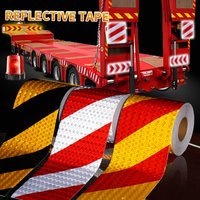 Car Bumper Reflective Stickers Reflective Warning Strip Tape Secure Reflector Stickers Decals Safety Warning Tape