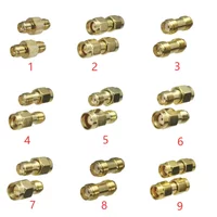 3x 5x 10x Connector Adapter SMA RP-SMA to SMA RPSMA Male Plug & Female Jack Straight RF Coaxial Converter New Brass FJM-301