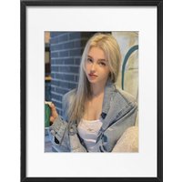 13.3-Inch Black and White Electronic Ink Screen , Wall-mounted Solid Wood Photo Frame Electronic Album Low-power Picture Frame