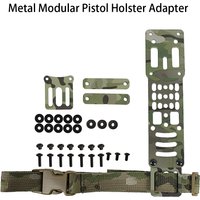 Metal Modular Pistol Holster Adapter Compatible QLS Platform Holster Drop Leg Band Hunting Airsoft Quick Pull Draw