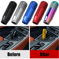 6 Color Universal Aluminum Car Manual Gear Shift Knob Stick Transmission Gearstick Lever Shifter Knob Car Interior Accessories