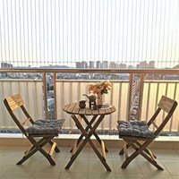 Set modern Garden Furniture Terrace Sets Solid Wood Home Folding Dining Table Courtyard and Chairs Portable Outdoor Study Desk X