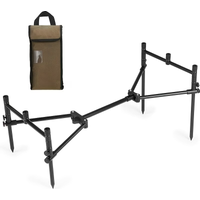 Foldable Multi-Rod Fishing Stand | Portable & Stable Rod Pod Bracket For Bank Fishing, Feeder & Carp Fishing, Adjustable Univers