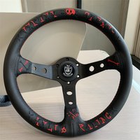 VERTEX 320mm Design Style Automobile réemballage volant de course 6 boulons alliage dérive volant de course avec bouton de klaxon