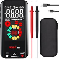 BSIDE A10 Digital Multimeter Color LCD Rechargeable Pocket Smart Voltmeter Capacitor Diode Ohm Hertz Duty Cycle Voltage Tester
